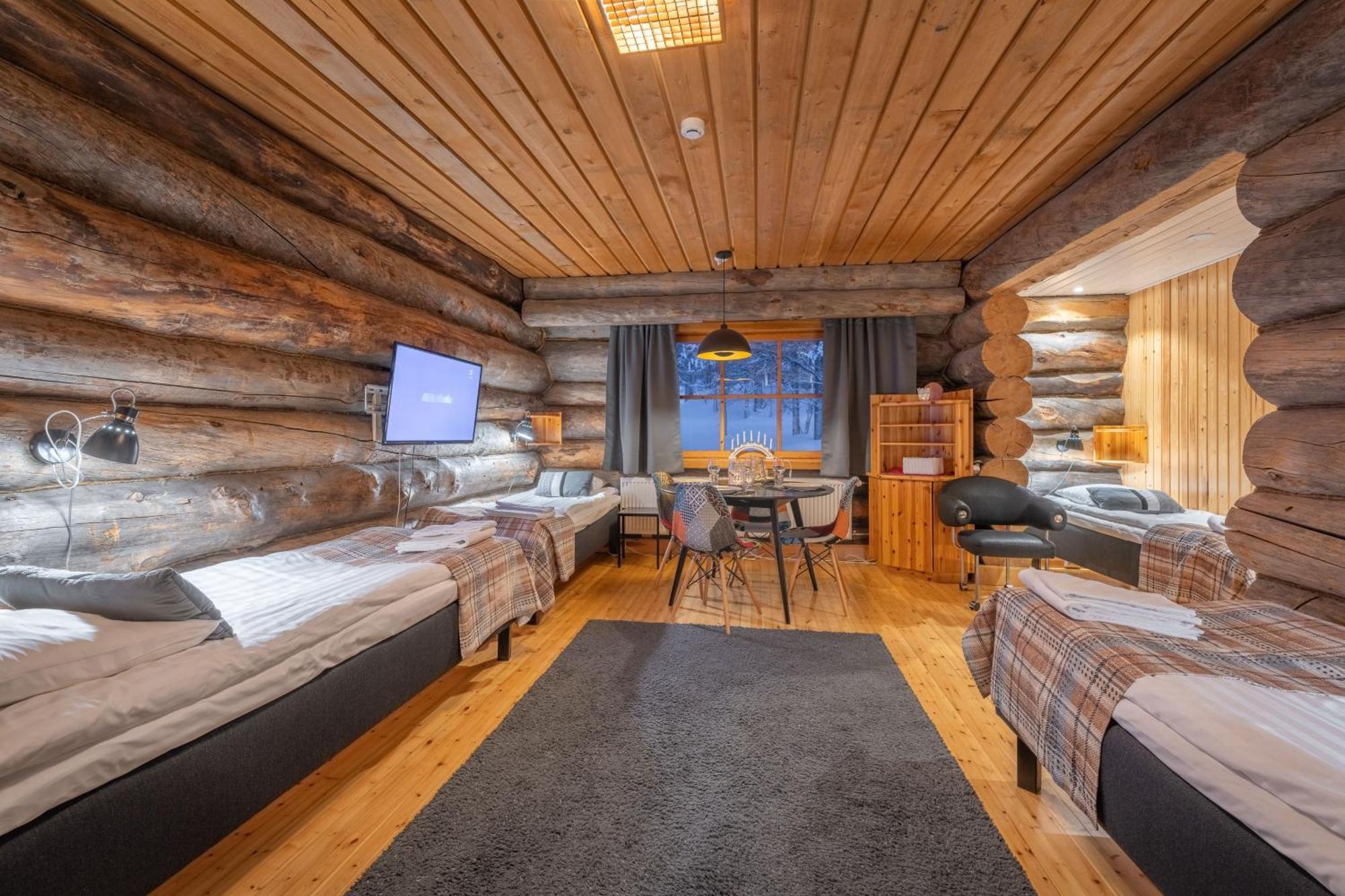 Kuukkeli Log Houses Aurora Resort Saariselkä Exterior foto