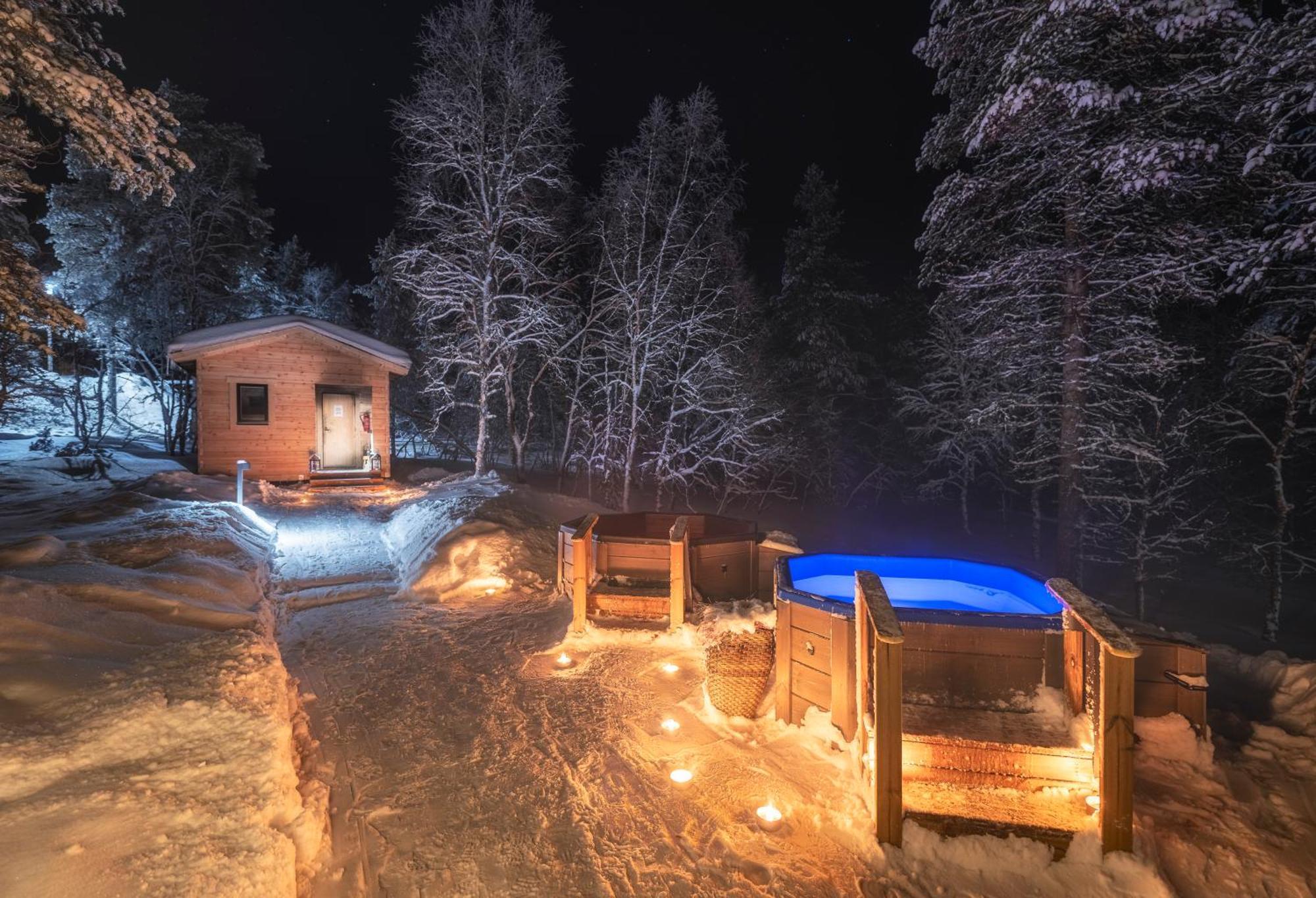 Kuukkeli Log Houses Aurora Resort Saariselkä Exterior foto
