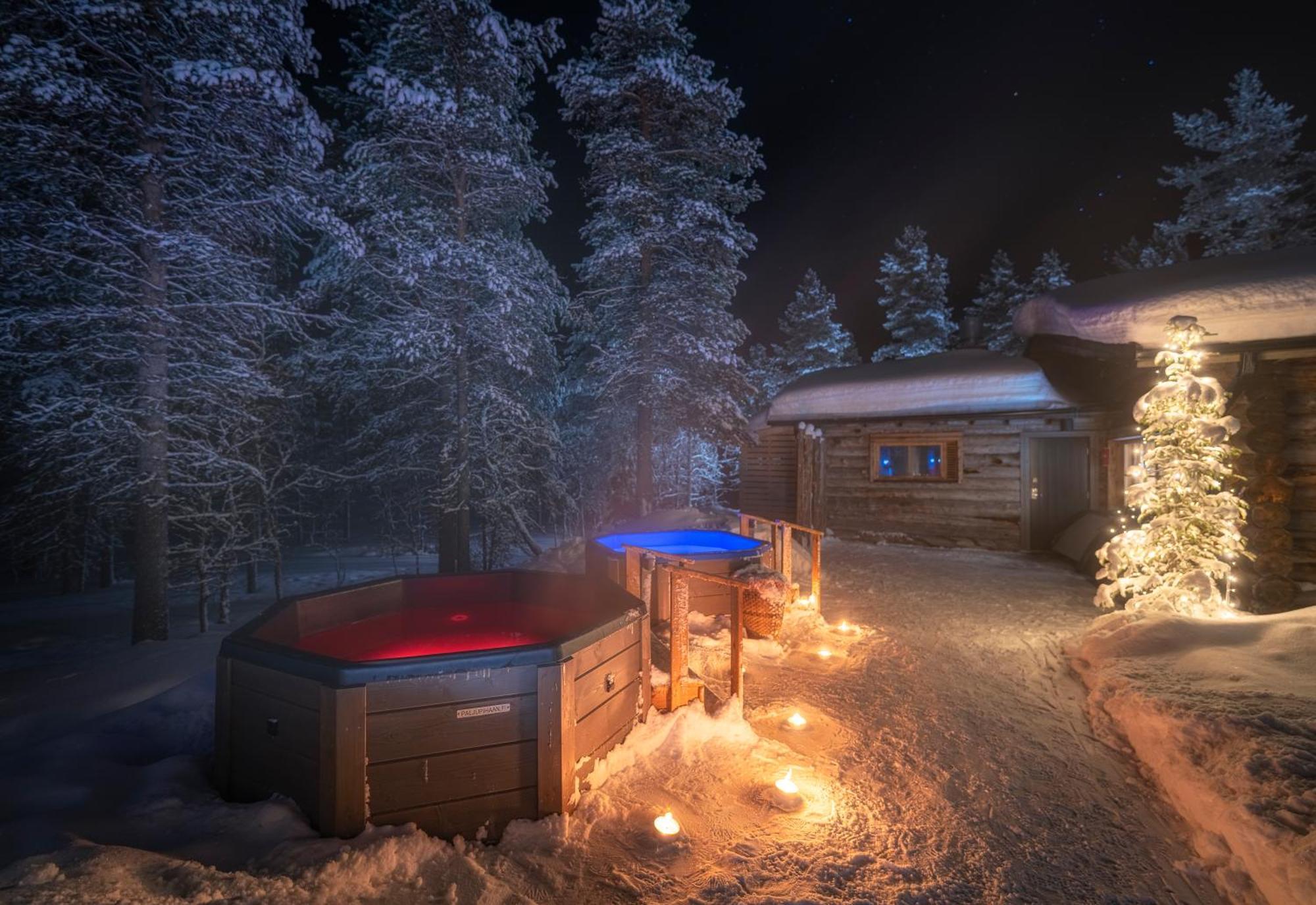 Kuukkeli Log Houses Aurora Resort Saariselkä Exterior foto